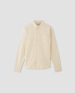 Alternative view of The Classic Oxford Shirt | Bone / Honey | Standard