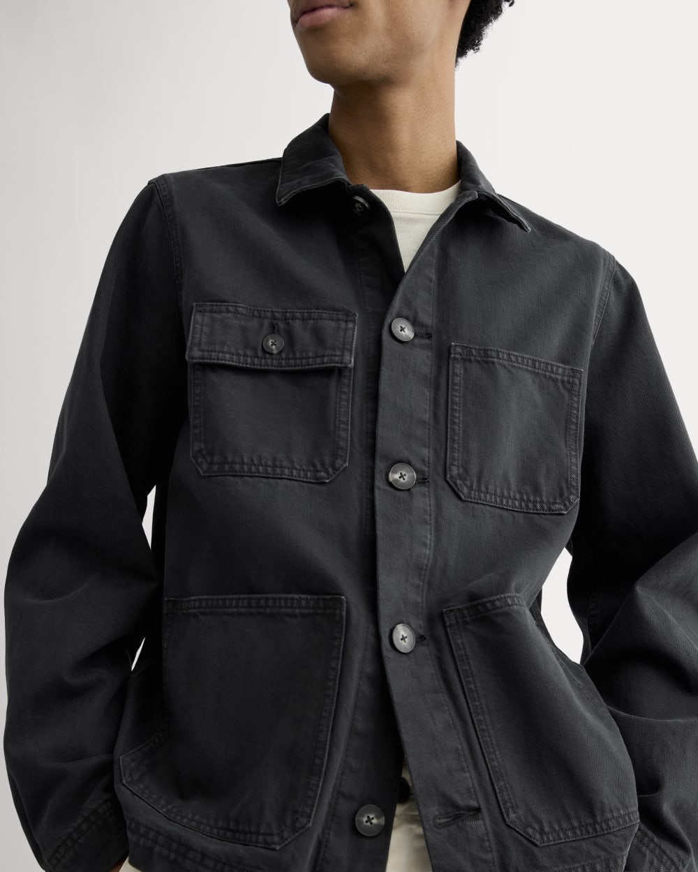 The Denim Utility Jacket | Black - Image 4