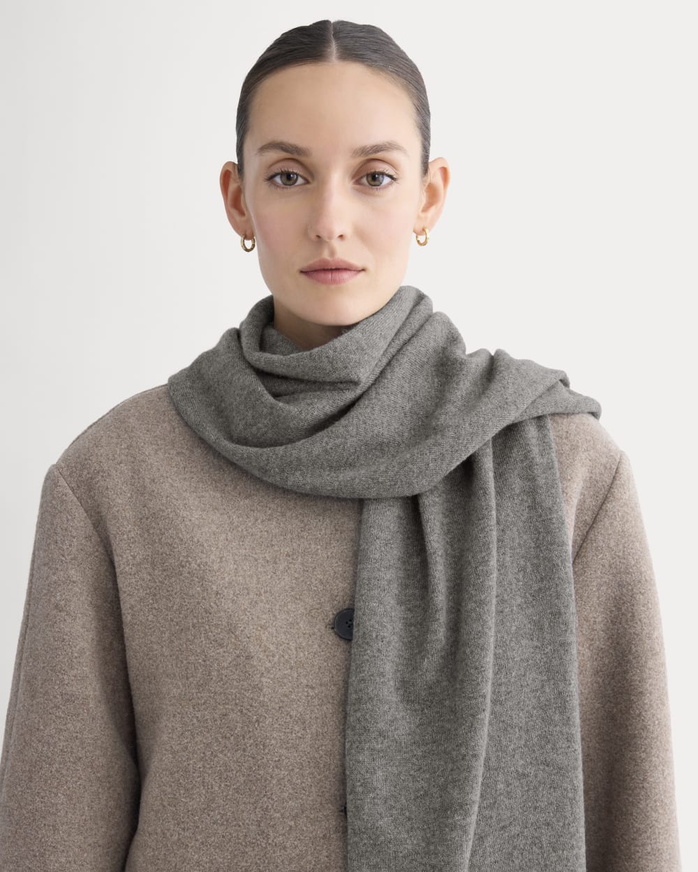 The Cashmere Scarf | Heather Charcoal - Image 3