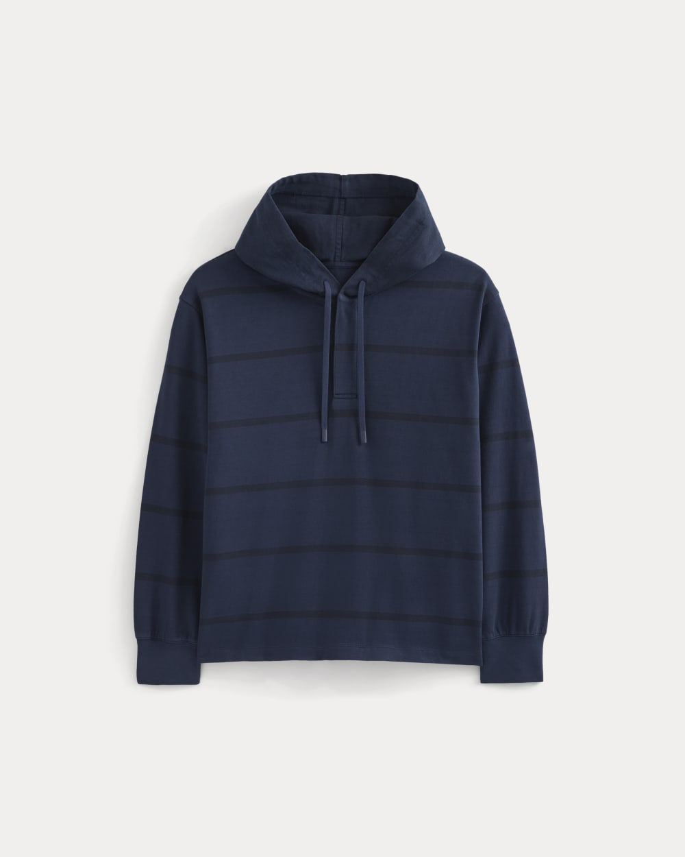 Vintage Rugby Hoodie | Dark Sapphire Stripe - Image 2