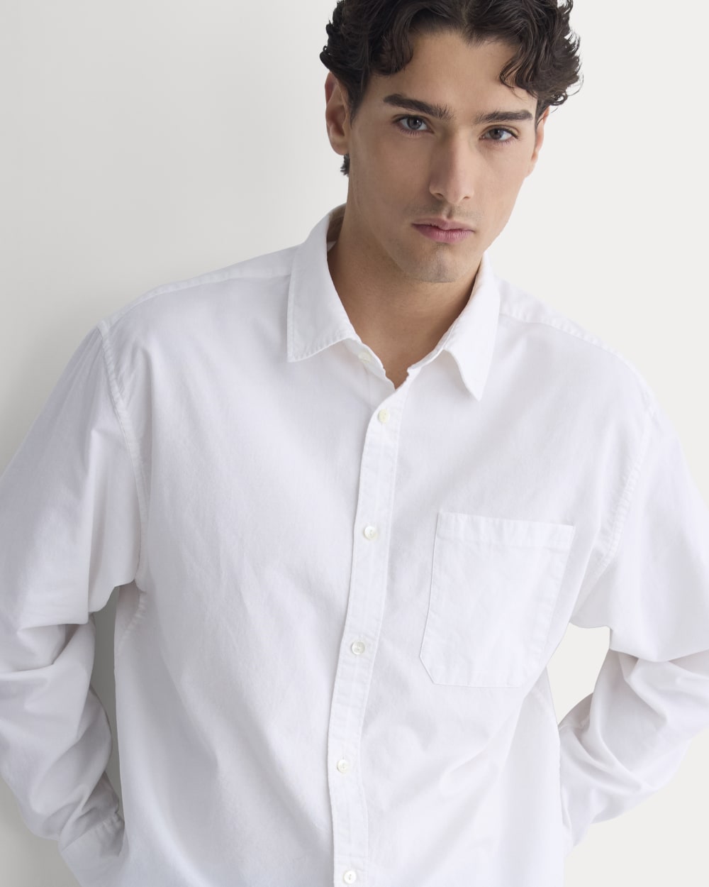 Lightweight Oversized Oxford | White - Image 5