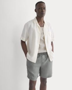Linen Easy Short | Agave Green