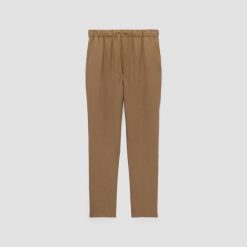 Alternative view of The Linen Easy Pant | Toasted Coconut