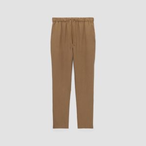 Alternative view of The Linen Easy Pant | Toasted Coconut