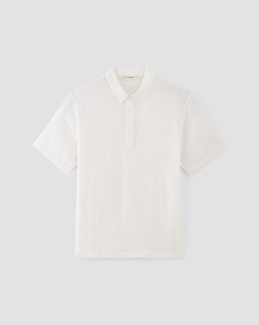 Alternative view of The Linen Short-Sleeve Popover Shirt | White