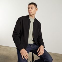 Alternative view of The Track Bomber Jacket | Black