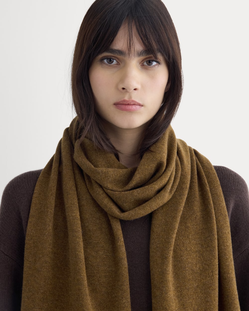 The Cashmere Scarf | Heathered Toffee - Image 4