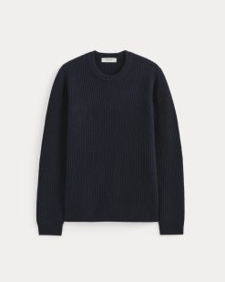 Alternative view of The Fisherman Crew in Wool Cashmere |  Navy
