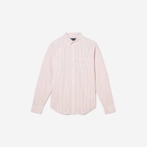 The Slim-Fit Japanese Oxford | Red / White | Regular