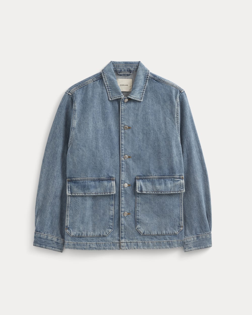 Denim Shacket | Vintage Mid Indigo - Image 2