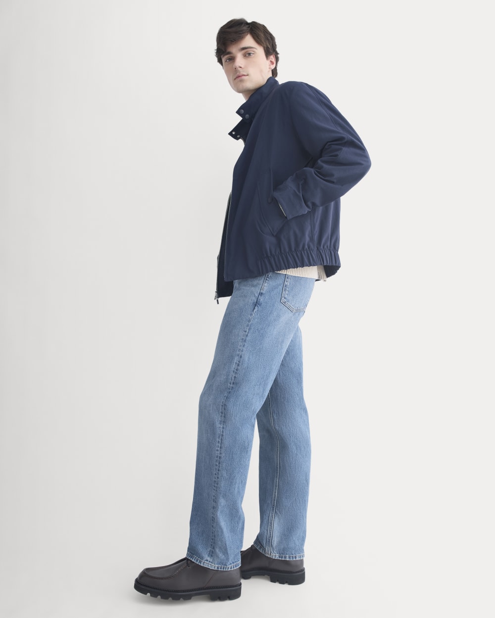Re:Cycled Nylon Harrington Jacket | Deep Navy - Image 5