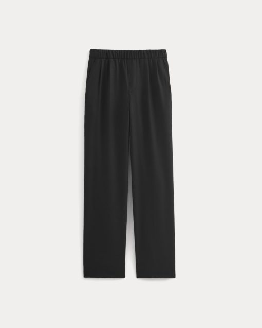 Alternative view of Pleated Trouser in Tailor Twill |  Black