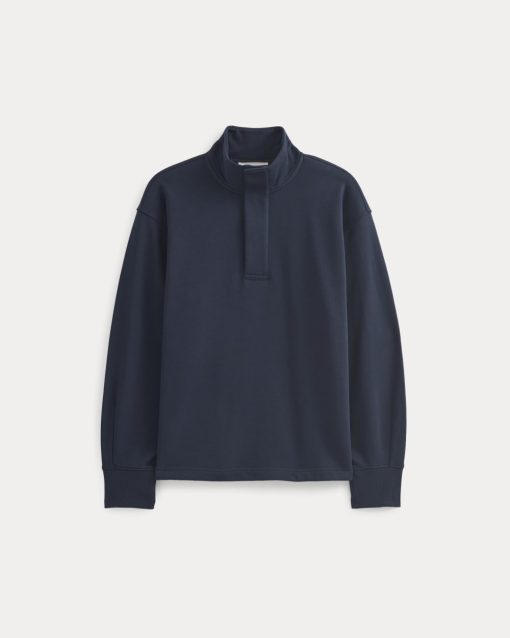 Alternative view of Off-Duty Terry Pullover | Deep Navy