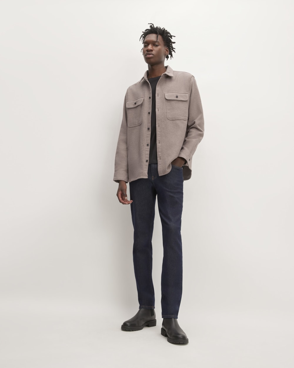The Heavyweight Overshirt | Uniform | Heathered Brown - Image 3