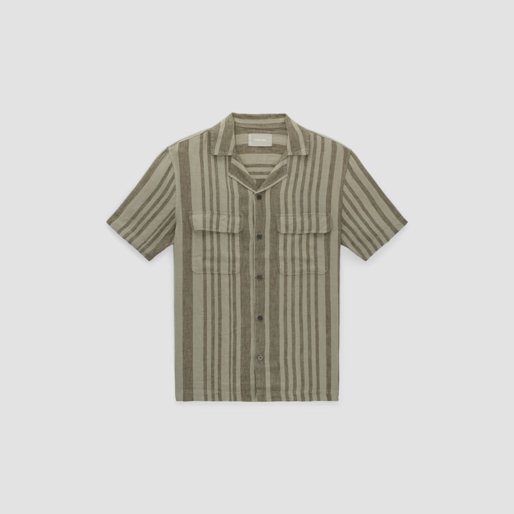 The Resort Shirt in Linen | Seagrass / Kalamata - Image 2