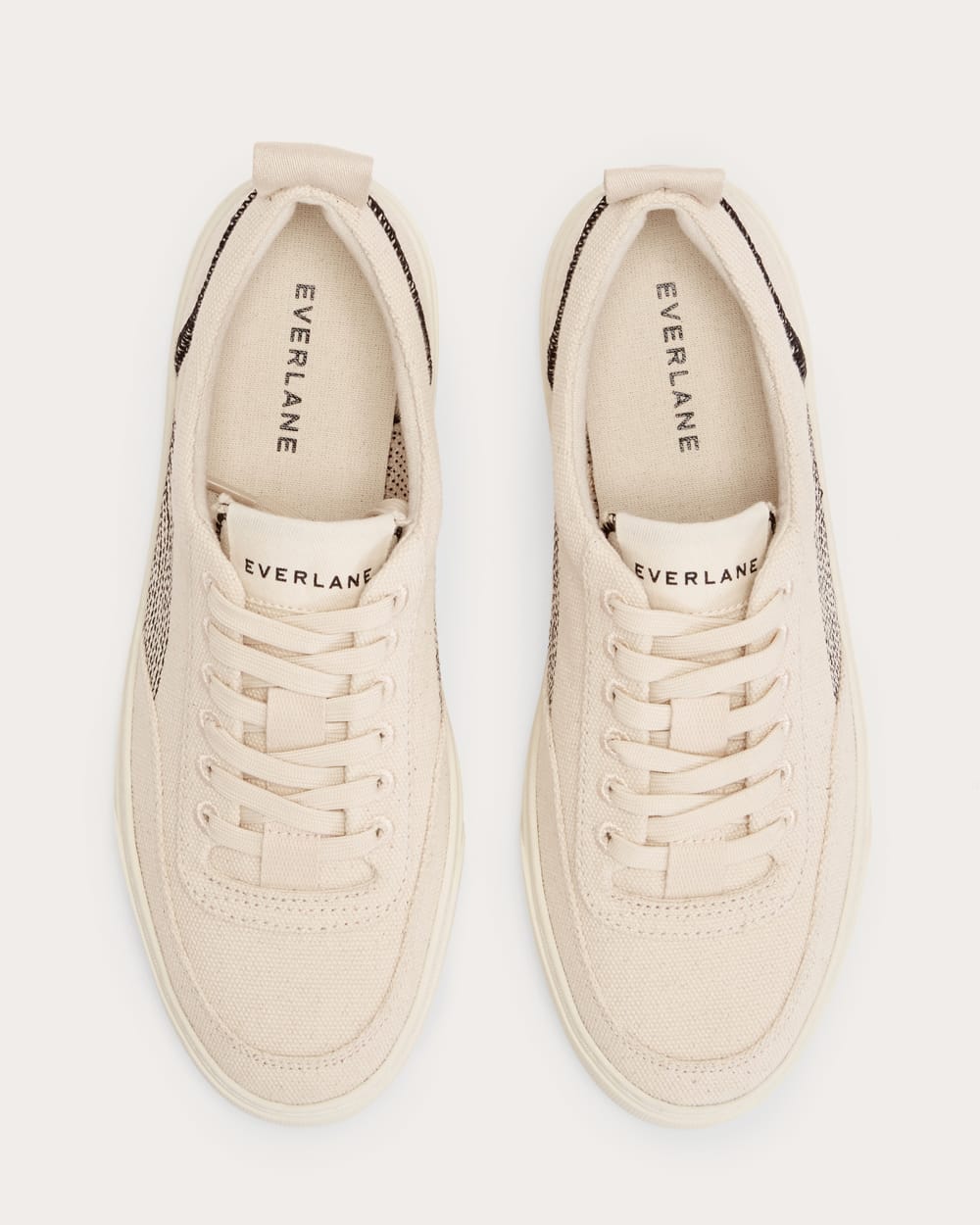 The Tread-Bare Sneaker | Natural Canvas / Black - Image 2
