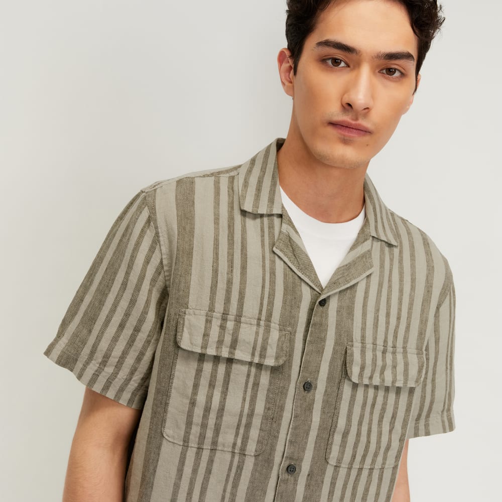 The Resort Shirt in Linen | Seagrass / Kalamata - Image 4