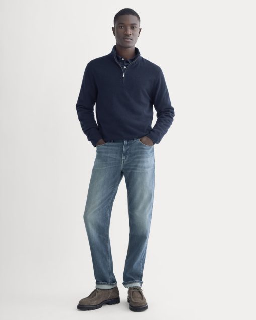 The Selvedge Straight Fit Jean | Drake Vintage Mid Wash