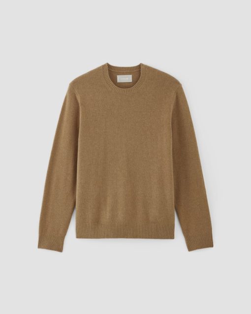 Alternative view of The Premium Merino Crew Neck Sweater | Deep Camel
