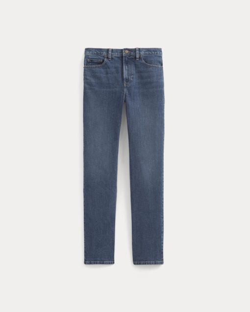 Alternative view of Comfort-Stretch Slim-Fit Jean | Dark Indigo