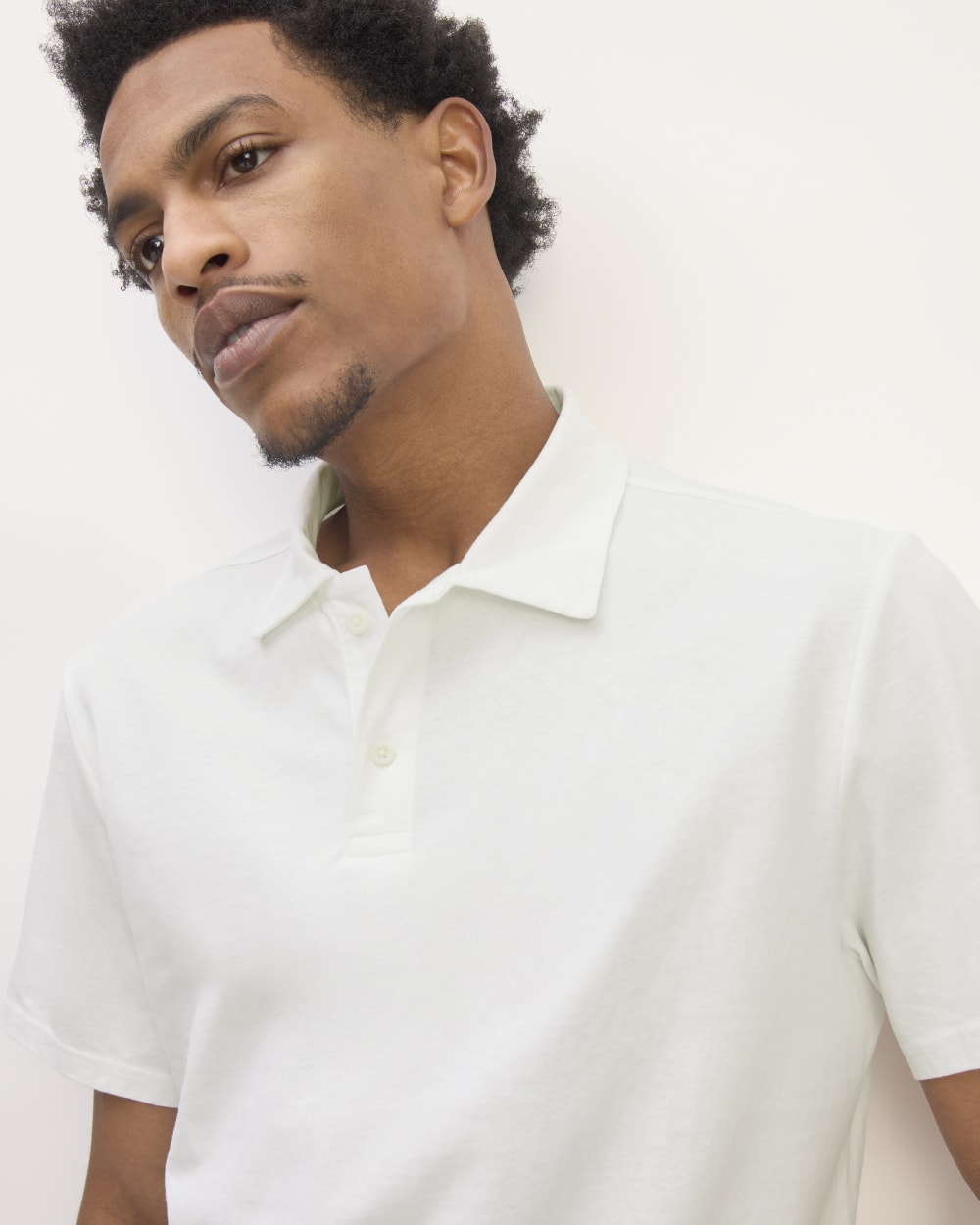 The Premium Weight Short-Sleeve Polo | White - Image 4