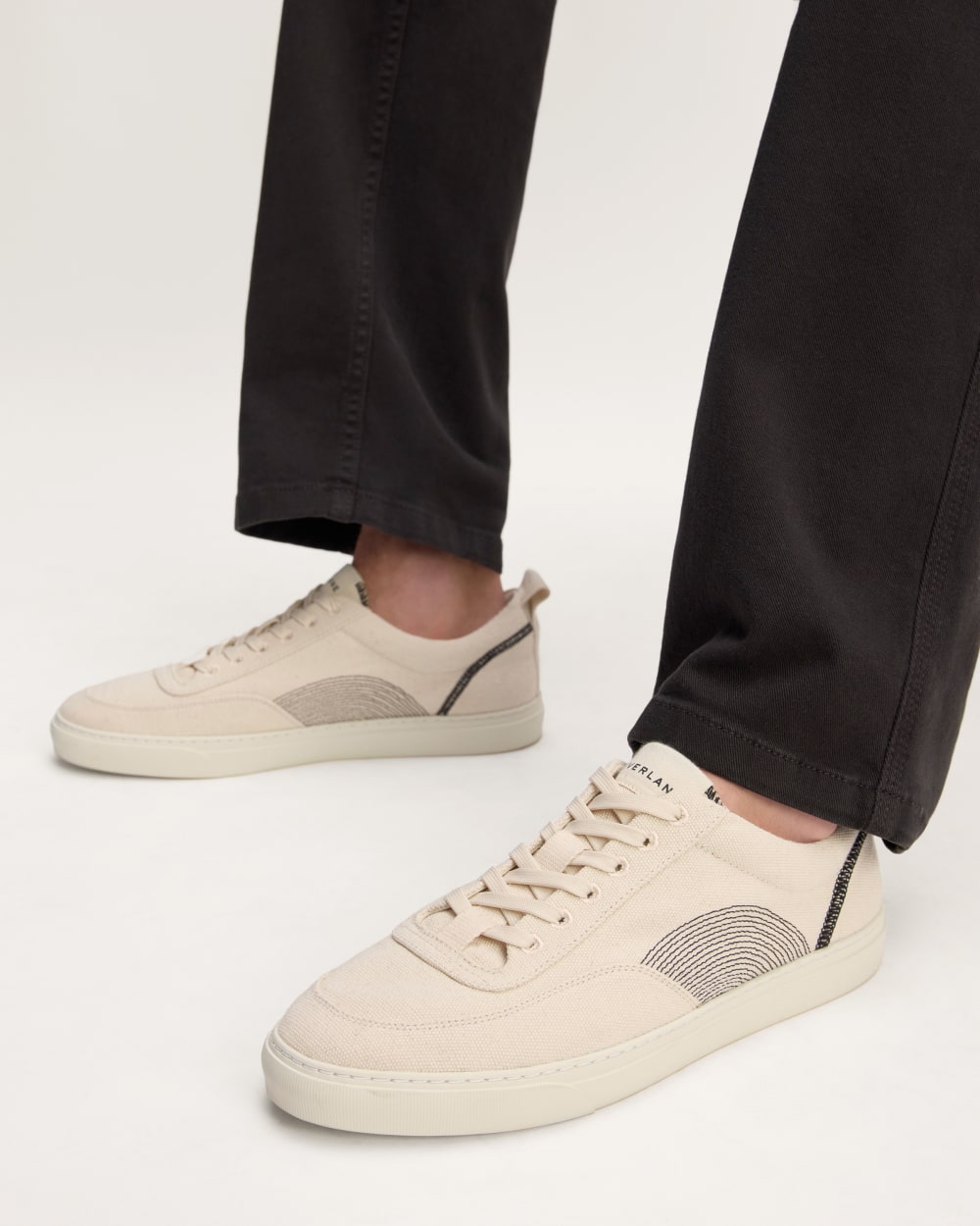 The Tread-Bare Sneaker | Natural Canvas / Black - Image 3