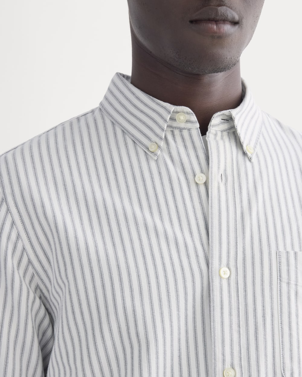 The Slim Oxford Shirt | Bone/Navy | Standard - Image 4